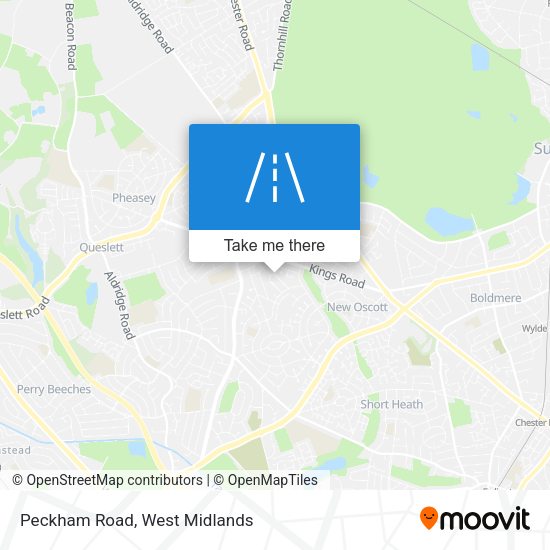 Peckham Road map