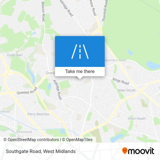 Southgate Road map