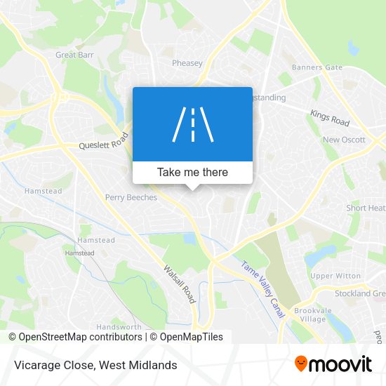 Vicarage Close map