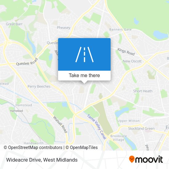 Wideacre Drive map