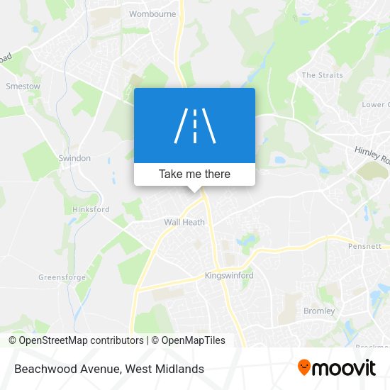 Beachwood Avenue map
