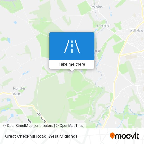 Great Checkhill Road map