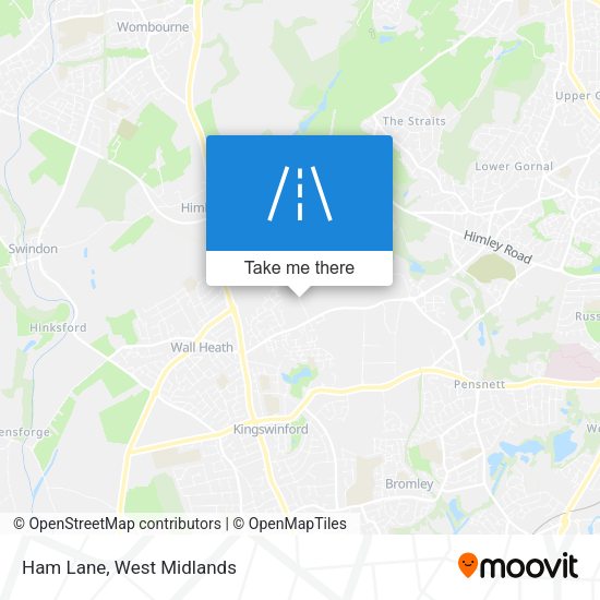 Ham Lane map