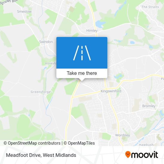 Meadfoot Drive map