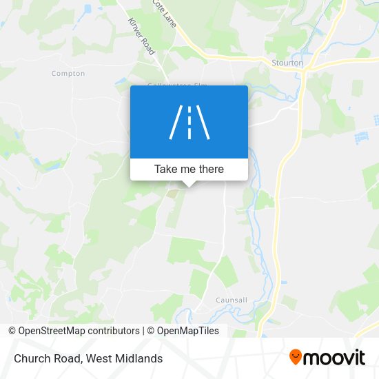 Church Road map
