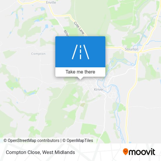 Compton Close map