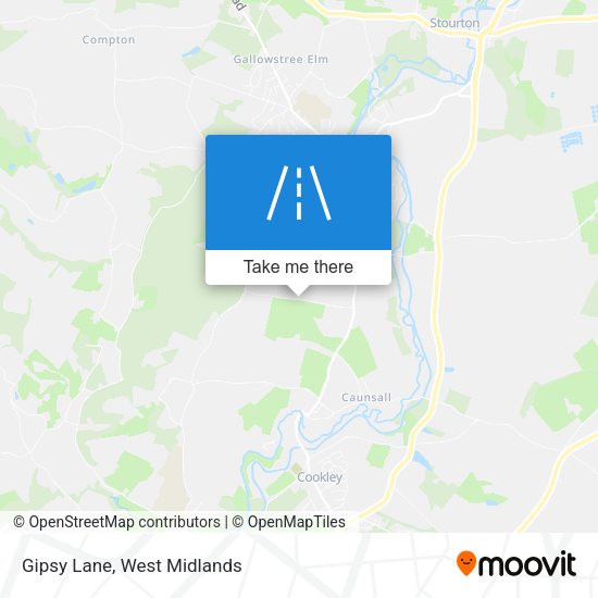 Gipsy Lane map