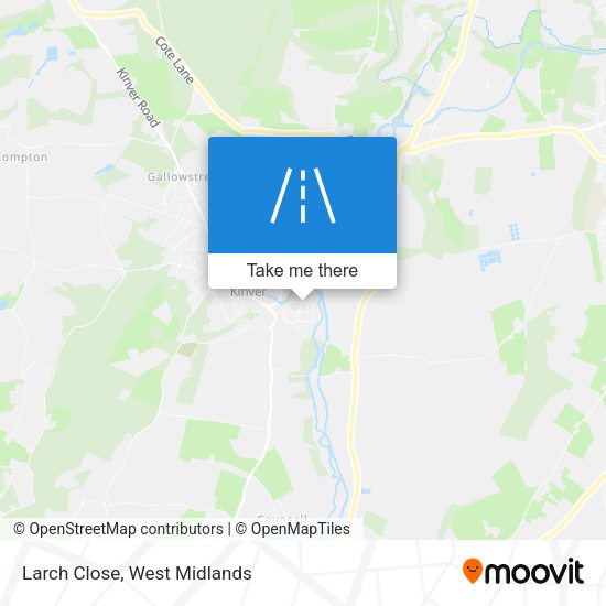 Larch Close map