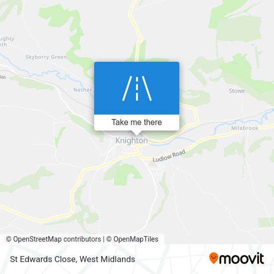 St Edwards Close map