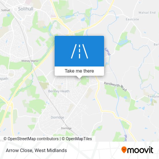 Arrow Close map