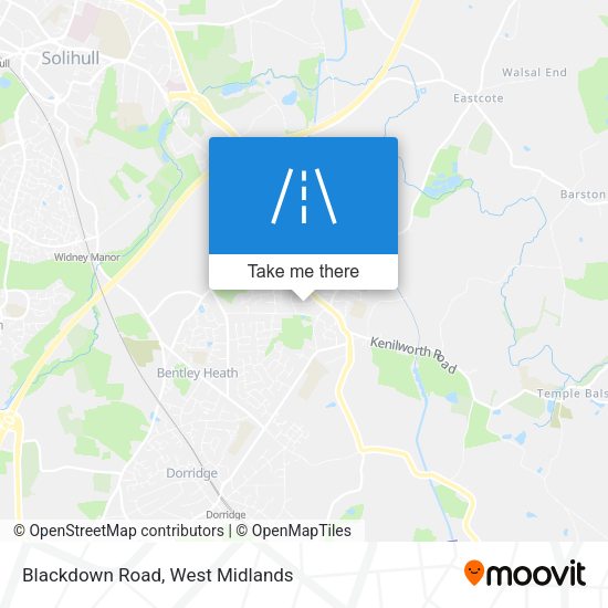 Blackdown Road map