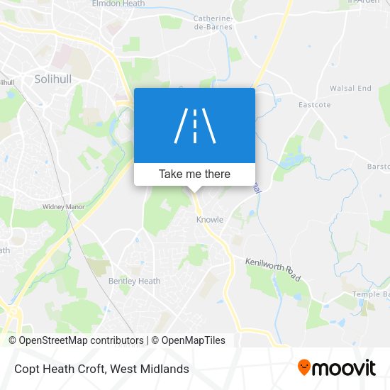 Copt Heath Croft map