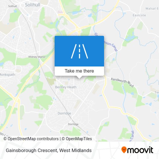 Gainsborough Crescent map