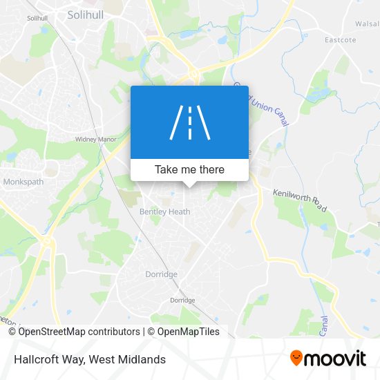 Hallcroft Way map