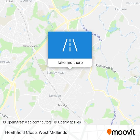 Heathfield Close map