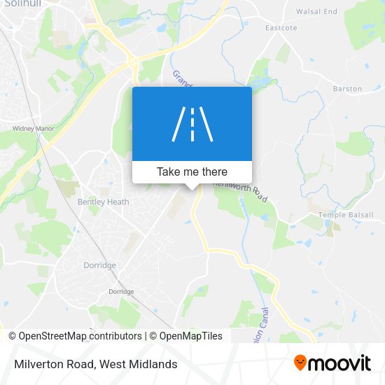Milverton Road map