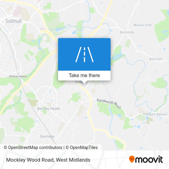 Mockley Wood Road map