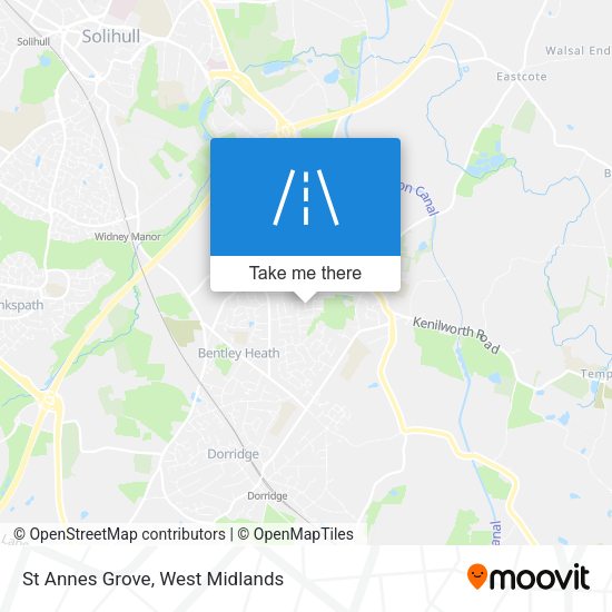 St Annes Grove map
