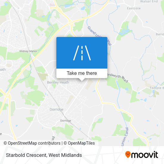 Starbold Crescent map