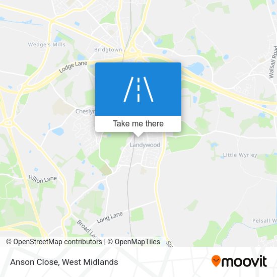 Anson Close map