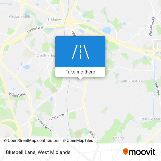 Bluebell Lane map