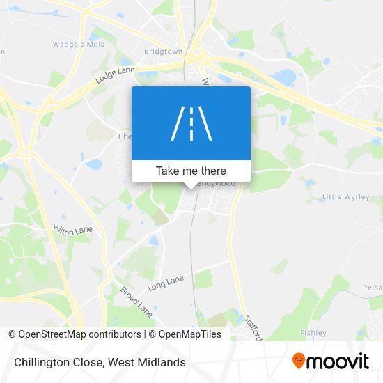 Chillington Close map