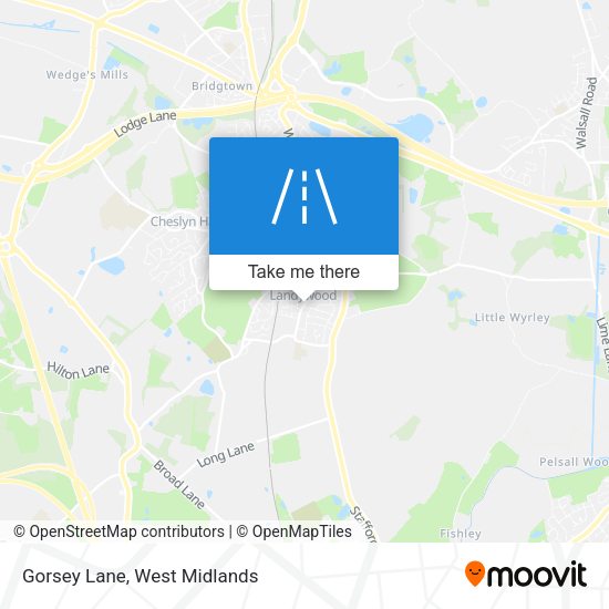 Gorsey Lane map
