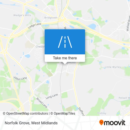 Norfolk Grove map
