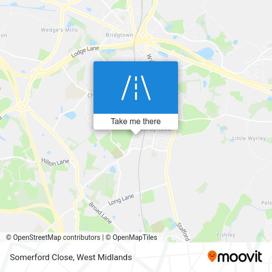 Somerford Close map