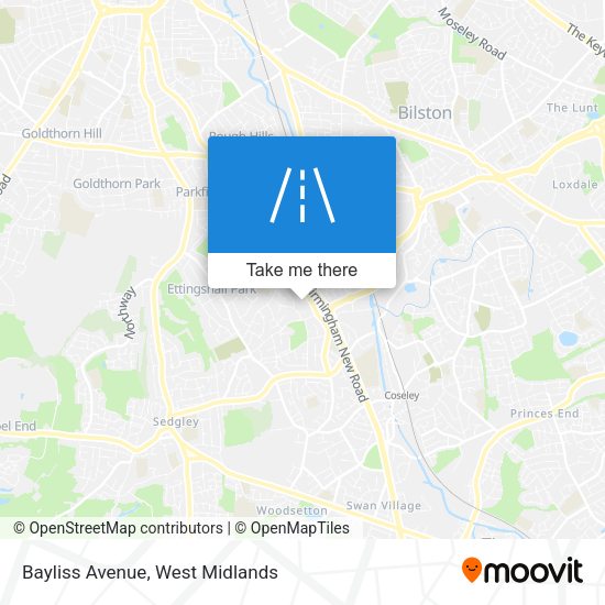 Bayliss Avenue map