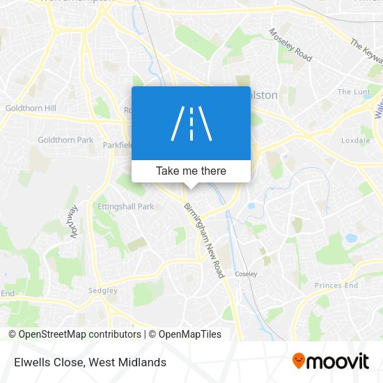 Elwells Close map