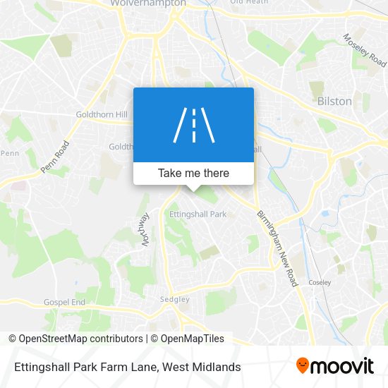 Ettingshall Park Farm Lane map