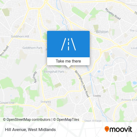Hill Avenue map