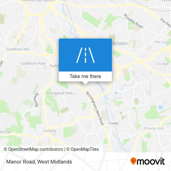 Manor Road map