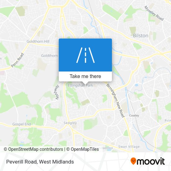 Peverill Road map
