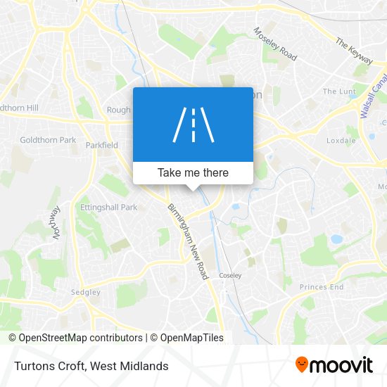 Turtons Croft map