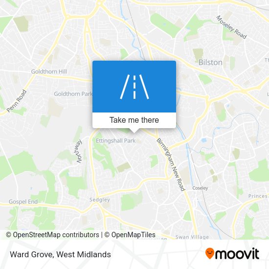 Ward Grove map