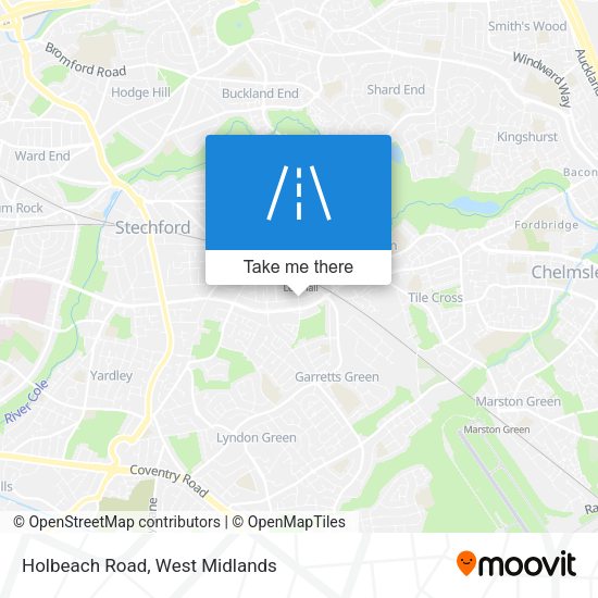 Holbeach Road map