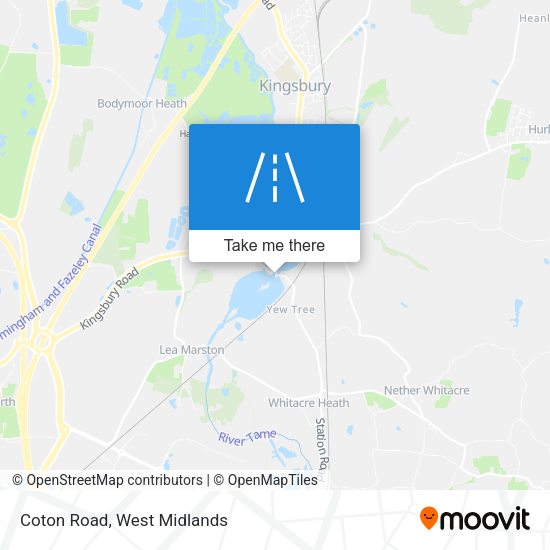 Coton Road map