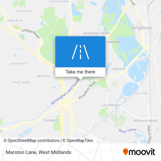Marston Lane map