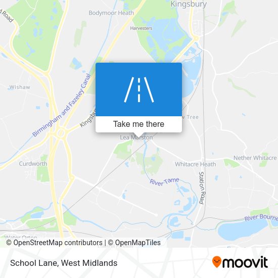 School Lane map