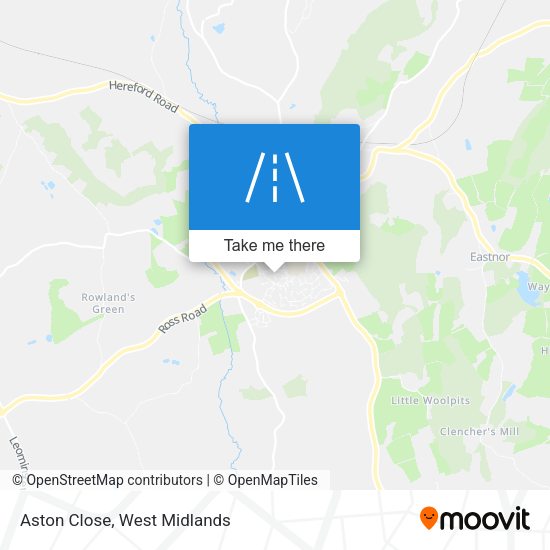 Aston Close map