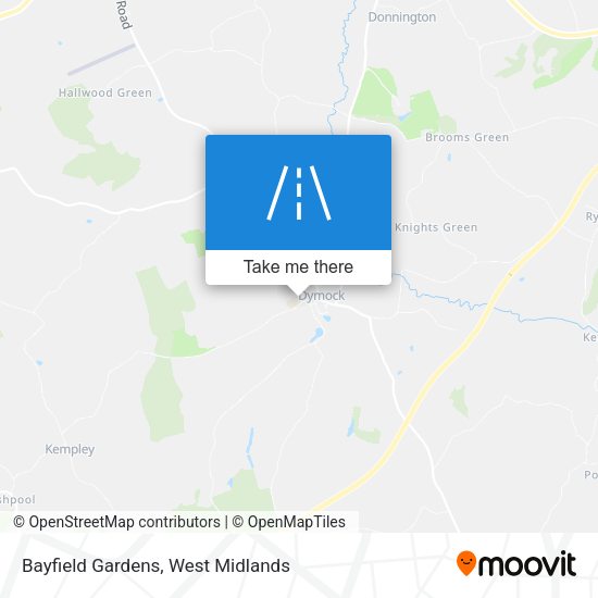Bayfield Gardens map