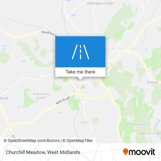 Churchill Meadow map