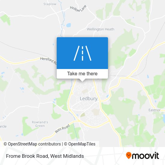 Frome Brook Road map