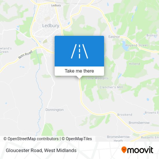 Gloucester Road map
