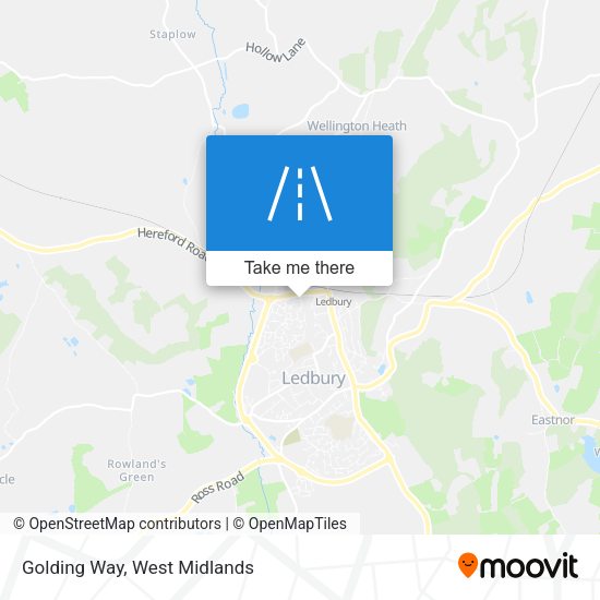 Golding Way map