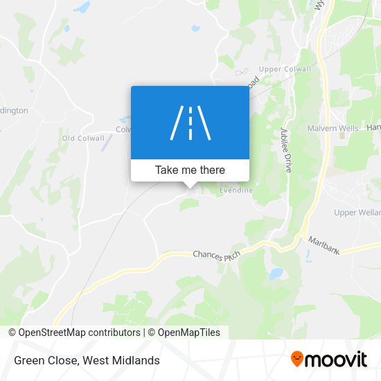 Green Close map