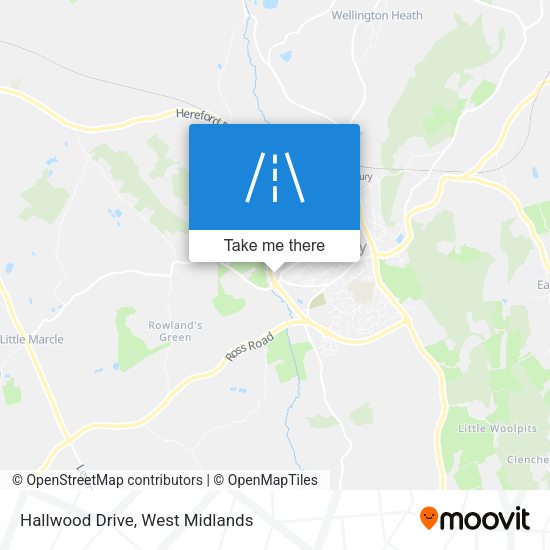 Hallwood Drive map