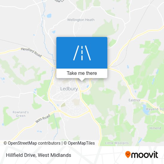 Hillfield Drive map